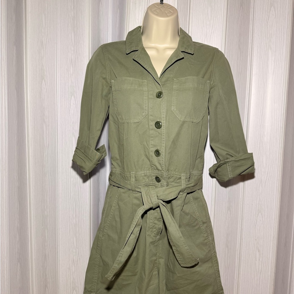 J Crew women's foundry chino short overalls romper jumpsuit size 00